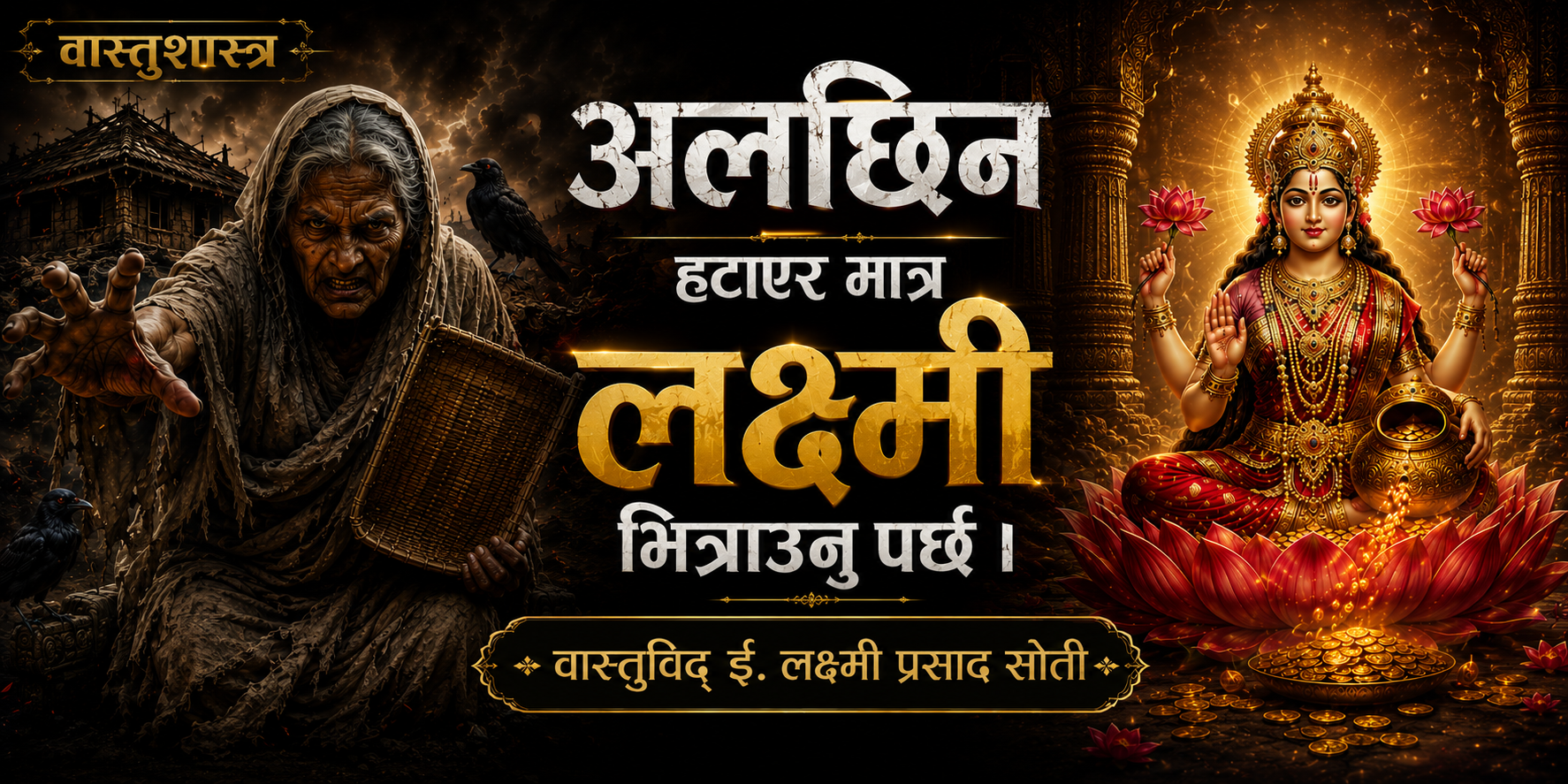 अलक्ष्मीलाई विदाई नगरी घरमा लक्ष्मी स्थिर हुँदिनन्